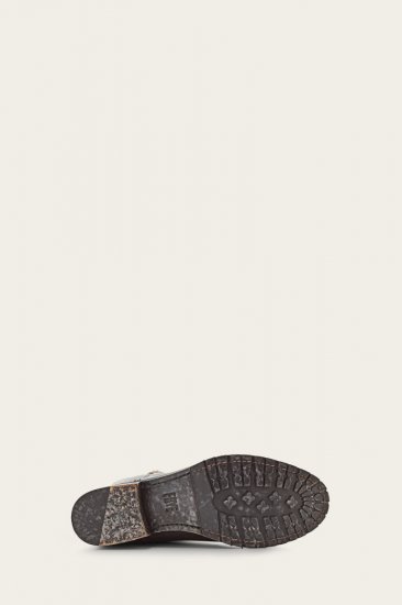 Frye Melissa Double Sole Button Lug Tall - Antiqued-black - Click Image to Close