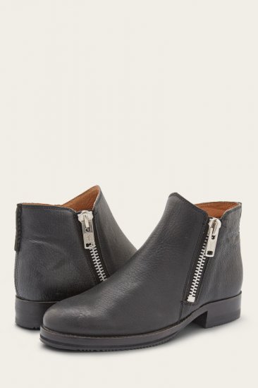 Frye Madison Moto Shootie - Black - Click Image to Close